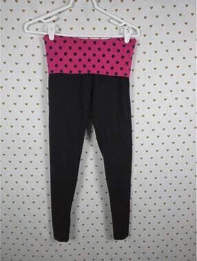 Victorias Secret PINK Vitnage POLKA DOT Foldover Skinny Yoga Pants XS